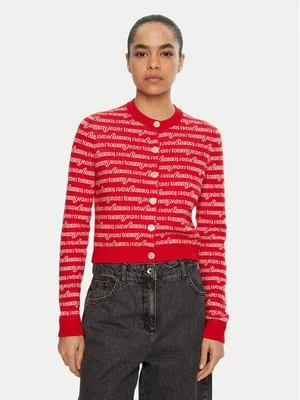 Obrázek produktu Tommy Jeans Kardigan DW0DW19340 Červená Slim Fit