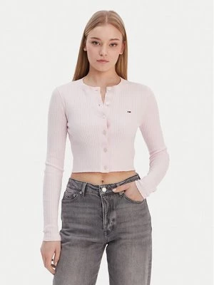 Obrázek produktu Tommy Jeans Kardigan DW0DW22023 Růžová Slim Fit