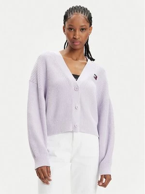Obrázek produktu Tommy Jeans Kardigan Essential DW0DW17253 Fialová Relaxed Fit