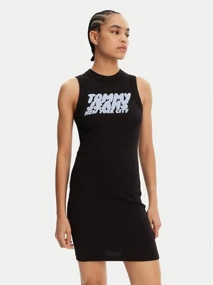 Obrázek produktu Tommy Jeans Každodenní šaty Bubble DW0DW21351 Černá Slim Fit