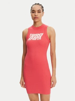 Obrázek produktu Tommy Jeans Každodenní šaty Bubble DW0DW21351 Korálová Slim Fit
