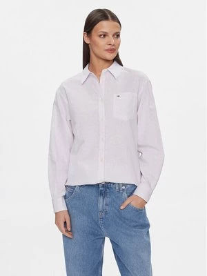 Obrázek produktu Tommy Jeans Košile DW0DW17737 Fialová Boxy Fit