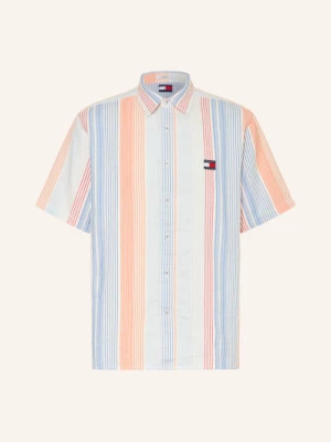Obrázek produktu Tommy Jeans Košile S Krátkým Rukávem Relaxed Fit bílá / oranžová / modrá