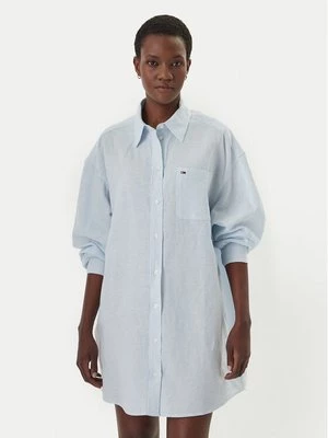 Obrázek produktu Tommy Jeans Košilové šaty DW0DW22344 Světle modrá Relaxed Fit