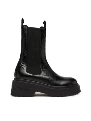 Obrázek produktu Tommy Jeans Kotníková obuv s elastickým prvkem Tjw Chunky Shiny EN0EN02888 Černá