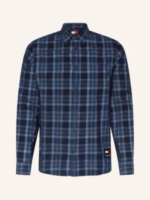 Obrázek produktu Tommy Jeans Manšestrová Košile Regular Fit tmavě modrá / modrá / tmavě modrá