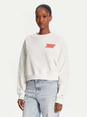 Obrázek produktu Tommy Jeans Mikina DW0DW21345 Bílá Relaxed Fit