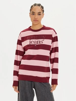 Obrázek produktu Tommy Jeans Mikina Ess Logo DW0DW19041 Fialová Relaxed Fit