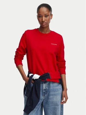 Obrázek produktu Tommy Jeans Mikina Ess Logo DW0DW22829 Tmavě červená Regular Fit