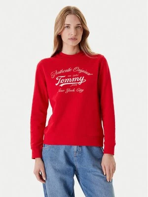 Obrázek produktu Tommy Jeans Mikina Essential DW0DW20942 Červená Regular Fit