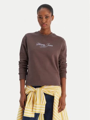 Obrázek produktu Tommy Jeans Mikina Essential DW0DW21922 Hnědá Regular Fit