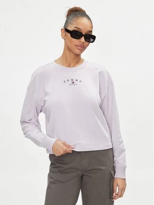 Obrázek produktu Tommy Jeans Mikina Essential Logo DW0DW18143 Fialová Regular Fit