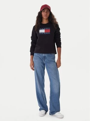 Obrázek produktu Tommy Jeans Mikina Flag DW0DW22564 Černá Regular Fit