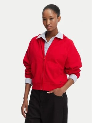 Obrázek produktu Tommy Jeans Mikina Flag DW0DW22834 Červená Boxy Fit