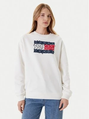 Obrázek produktu Tommy Jeans Mikina Floral Flag DW0DW20933 Bílá Relaxed Fit