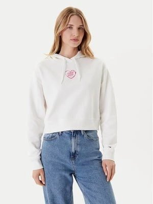 Obrázek produktu Tommy Jeans Mikina Heart DW0DW21408 Bílá Relaxed Fit