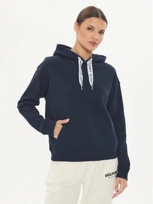 Obrázek produktu Tommy Jeans Mikina Logo Drawcord DW0DW17794 Tmavomodrá Boxy Fit