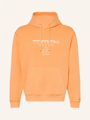 Obrázek produktu Tommy Jeans Mikina S Kapucí neonově oranžová / bílá