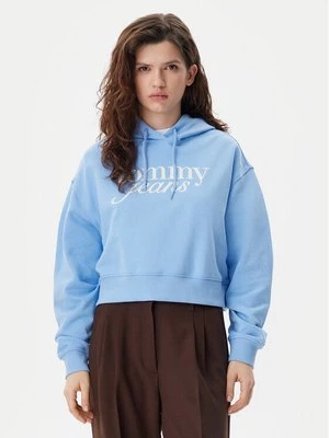 Obrázek produktu Tommy Jeans Mikina Script DW0DW20306 Modrá Relaxed Fit