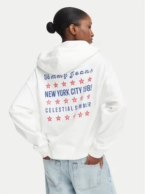 Obrázek produktu Tommy Jeans Mikina Star Novelty DW0DW23484 Bílá Boxy Fit
