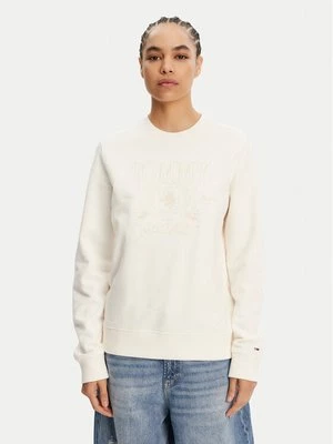 Obrázek produktu Tommy Jeans Mikina Tonal Crest DW0DW20637 Bílá Regular Fit