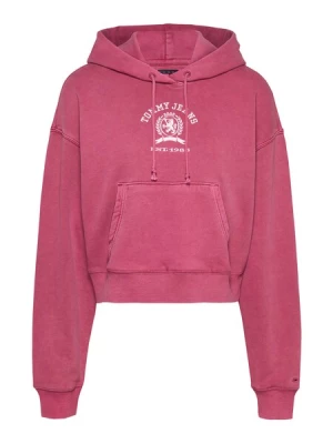 Obrázek produktu Tommy Jeans Mikina 'VARSITY'  burgundská červeň / bílá