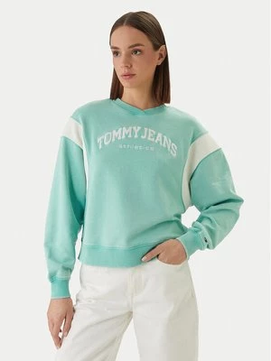 Obrázek produktu Tommy Jeans Mikina Varsity Crew DW0DW22365 Zelená Regular Fit