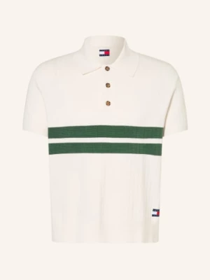 Obrázek produktu Tommy Jeans Pletené Polo Tričko krémová / zelená