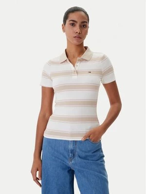 Obrázek produktu Tommy Jeans Polokošile DW0DW22327 Béžová Slim Fit