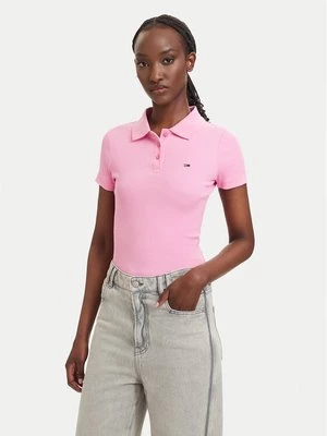 Obrázek produktu Tommy Jeans Polokošile DW0DW22327 Světle růžová Slim Fit
