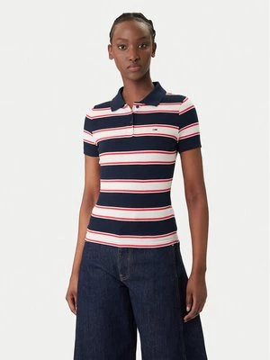 Obrázek produktu Tommy Jeans Polokošile DW0DW22327 Tmavomodrá Slim Fit