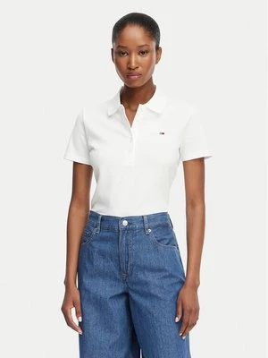 Obrázek produktu Tommy Jeans Polokošile DW0DW22820 Krémová Regular Fit