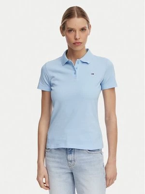 Obrázek produktu Tommy Jeans Polokošile Essential DW0DW20160 Světle modrá Slim Fit