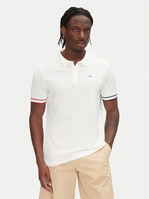 Obrázek produktu Tommy Jeans Polokošile Flag Cuff DM0DM21306 Écru Slim Fit