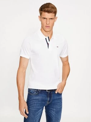 Obrázek produktu Tommy Jeans Polokošile Placket DM0DM15370 Bílá Slim Fit