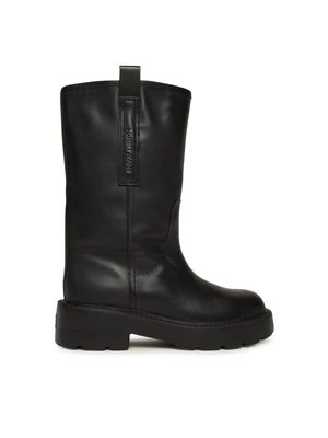 Obrázek produktu Tommy Jeans Polokozačky Tjw Leather Mid Tubular Boot EN0EN02834 Černá