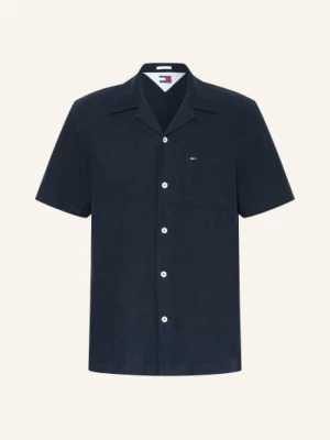 Obrázek produktu Tommy Jeans Resortová Košile Comfort Fit S Lnem tmavě modrá