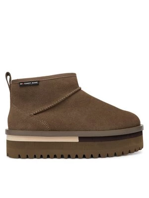 Obrázek produktu Tommy Jeans Sněhule Tjw Flatform Snow Boot Suede EN0EN02841 Hnědá
