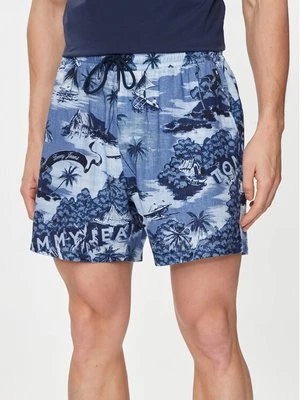 Obrázek produktu Tommy Jeans Šortky z materiálu Hawaiian DM0DM18807 Modrá Regular Fit
