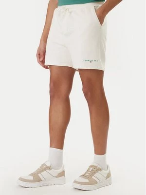 Obrázek produktu Tommy Jeans Sportovní kraťasy Contrast Linear DM0DM22697 Bílá Regular Fit