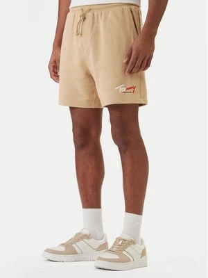 Obrázek produktu Tommy Jeans Sportovní kraťasy Signature DM0DM23017 Béžová Regular Fit
