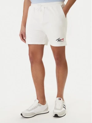 Obrázek produktu Tommy Jeans Sportovní kraťasy Signature DM0DM23017 Bílá Regular Fit