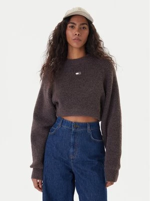 Obrázek produktu Tommy Jeans Svetr Badge DW0DW22024 Hnědá Regular Fit