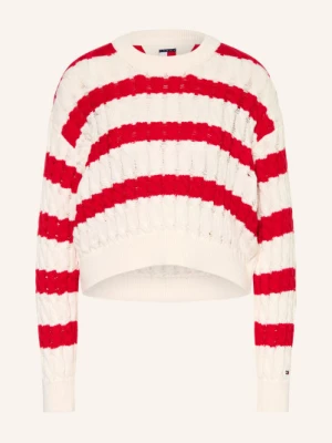 Obrázek produktu Tommy Jeans Svetr bílá / červená