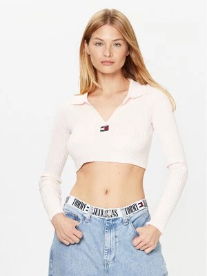 Obrázek produktu Tommy Jeans Svetr DW0DW14950 Růžová Slim Fit