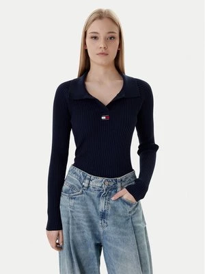 Obrázek produktu Tommy Jeans Svetr DW0DW22036 Tmavomodrá Slim Fit