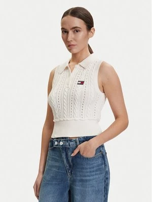 Obrázek produktu Tommy Jeans Svetr DW0DW22318 Bílá Regular Fit