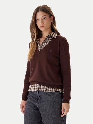 Obrázek produktu Tommy Jeans Svetr Essential DW0DW19888 Hnědá Regular Fit