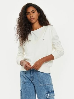Obrázek produktu Tommy Jeans Svetr Tjw Essential DW0DW18670 Écru Regular Fit