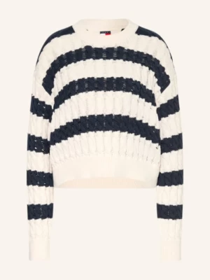 Obrázek produktu Tommy Jeans Svetr tmavě modrá / krémová